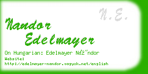 nandor edelmayer business card